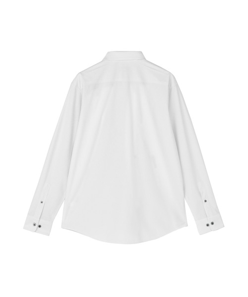 TOKYO SHIRTS(トウキョウシャツ)の「カラーテープ ボタンダウンデザインカジュアル長袖シャツ(ポロシャツ・メンズ・グレー・M/L/LL)」の2枚目の写真