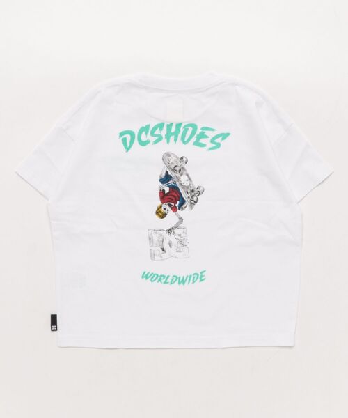 DC（ディーシー）の「DC/ディーシー キッズ Tシャツ 25 KD SKATE SKULL SS YST251533（Tシャツ/カットソー・キッズ・スミクロ/ホワイト/ベージュ・100cm/120cm/130cm/140cm/150cm/110cm/160cm）」の6枚目の写真