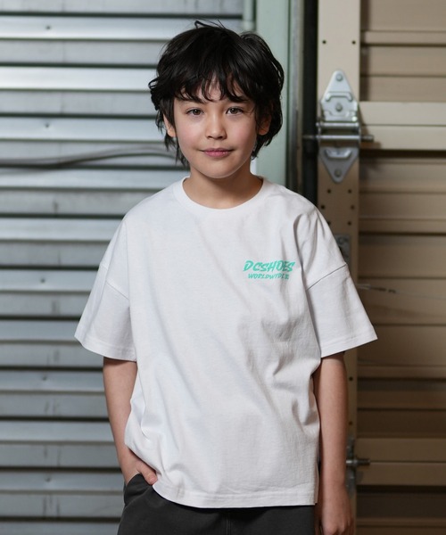 DC（ディーシー）の「DC/ディーシー キッズ Tシャツ 25 KD SKATE SKULL SS YST251533（Tシャツ/カットソー・キッズ・スミクロ/ホワイト/ベージュ・100cm/120cm/130cm/140cm/150cm/110cm/160cm）」の8枚目の写真