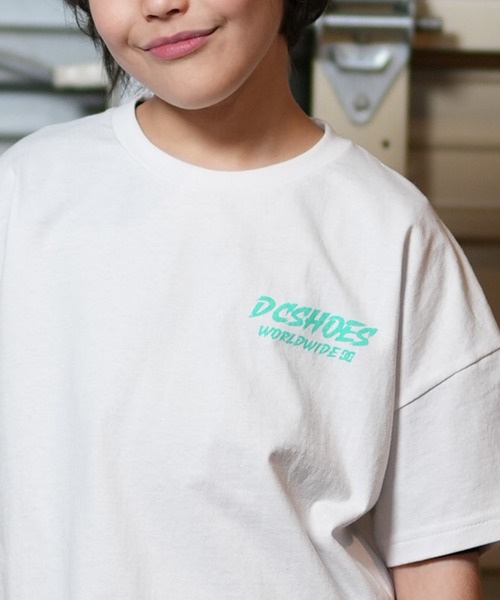 DC（ディーシー）の「DC/ディーシー キッズ Tシャツ 25 KD SKATE SKULL SS YST251533（Tシャツ/カットソー・キッズ・スミクロ/ホワイト/ベージュ・100cm/120cm/130cm/140cm/150cm/110cm/160cm）」の12枚目の写真