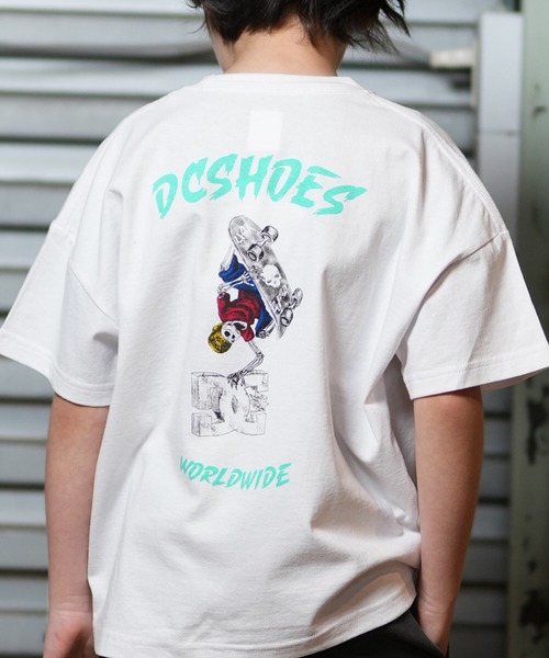 DC（ディーシー）の「DC/ディーシー キッズ Tシャツ 25 KD SKATE SKULL SS YST251533（Tシャツ/カットソー・キッズ・スミクロ/ホワイト/ベージュ・100cm/120cm/130cm/140cm/150cm/110cm/160cm）」の13枚目の写真