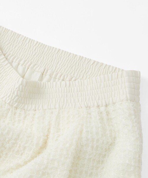 CAST:（キャストコロン）の「【セットアップ対応/オンでもオフでも活躍】フェザーシフォンイージーパンツ（その他パンツ・レディース・ブラック/オフホワイト・S/M/L）」の10枚目の写真