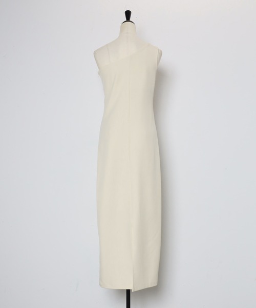 2WAY one shoulder dress with frill / フリル付き2WAYワン