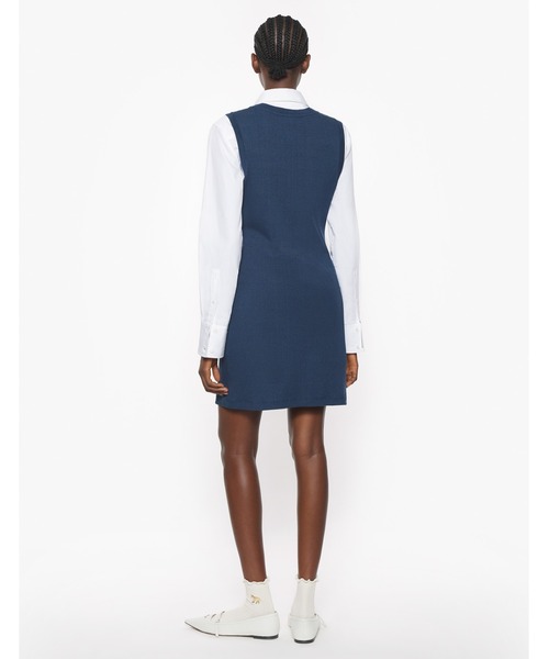 セール】BABY FOX PATCH RIBBED DRESS（ワンピース）｜Maison