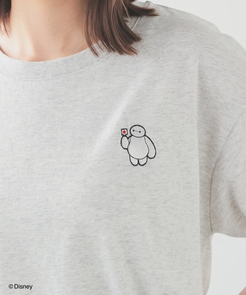 Honeys(ハニーズ)の「ベイマックス/ゆるT(Tシャツ/カットソー・レディース・ブラック/オートミール/ネイビー/ホワイト/レッド・L/LL/M/S)」の4枚目の写真
