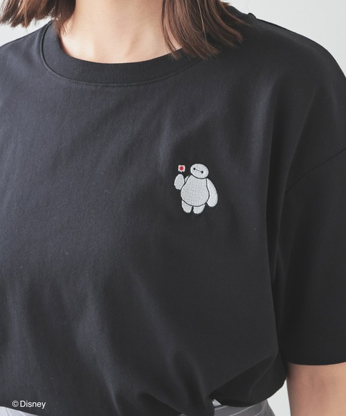 Honeys(ハニーズ)の「ベイマックス/ゆるT(Tシャツ/カットソー・レディース・ブラック/オートミール/ネイビー/ホワイト/レッド・L/LL/M/S)」の3枚目の写真