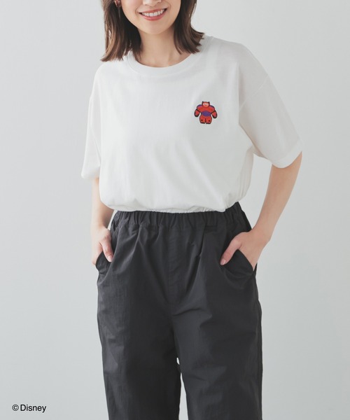 Honeys(ハニーズ)の「ベイマックス/ゆるT(Tシャツ/カットソー・レディース・ブラック/オートミール/ネイビー/ホワイト/レッド・L/LL/M/S)」の7枚目の写真