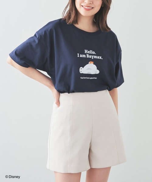 Honeys(ハニーズ)の「ベイマックス/ゆるT(Tシャツ/カットソー・レディース・ブラック/オートミール/ネイビー/ホワイト/レッド・L/LL/M/S)」の19枚目の写真