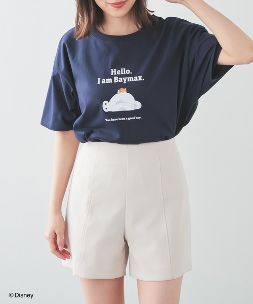 Honeys(ハニーズ)の「ベイマックス/ゆるT(Tシャツ/カットソー・レディース・ブラック/オートミール/ネイビー/ホワイト/レッド・L/LL/M/S)」の20枚目の写真