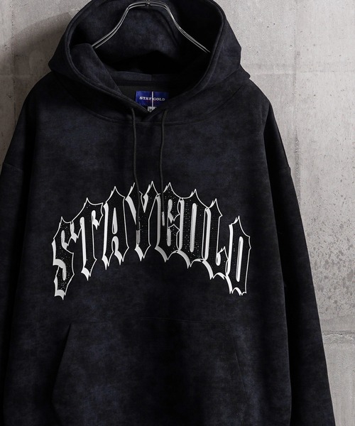 STONE  ブラック スウェットパーカー STAYGOLD】ブラックストーン ボンディング フーディー 【セットアップ