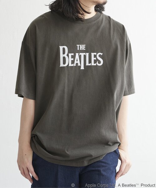 セール】THE BEATLES ザ ビートルズ ロゴピグメントTシャツ（T