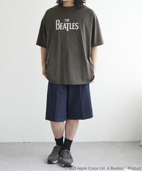 The Beatles(ザビートルズ)の「THE BEATLES ザ ビートルズ ロゴピグメントTシャツ(Tシャツ/カットソー・メンズ・オフホワイト/ブラック・M/LL/L)」の10枚目の写真
