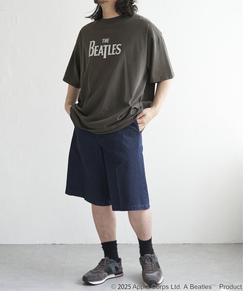 The Beatles(ザビートルズ)の「THE BEATLES ザ ビートルズ ロゴピグメントTシャツ(Tシャツ/カットソー・メンズ・オフホワイト/ブラック・M/LL/L)」の11枚目の写真
