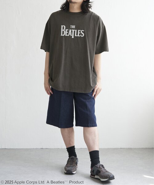 The Beatles(ザビートルズ)の「THE BEATLES ザ ビートルズ ロゴピグメントTシャツ(Tシャツ/カットソー・メンズ・オフホワイト/ブラック・M/LL/L)」の13枚目の写真