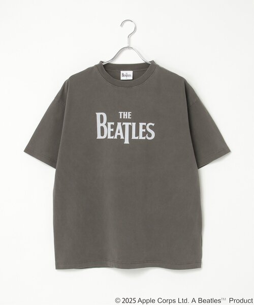 The Beatles(ザビートルズ)の「THE BEATLES ザ ビートルズ ロゴピグメントTシャツ(Tシャツ/カットソー・メンズ・オフホワイト/ブラック・M/LL/L)」の16枚目の写真