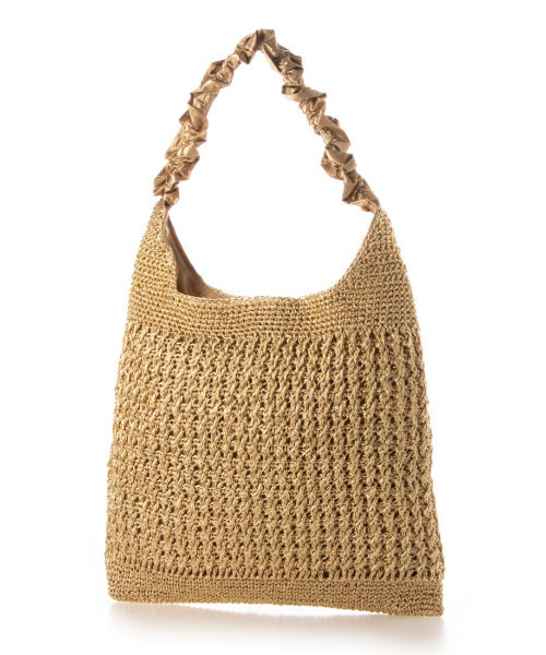 cache cache(カシュ カシュ)の「カシュカシュ cachecache / メタリックコードフリルハンドルトート(かごバッグ・レディース・ゴールド/シルバー/ブラック・FREE)」の14枚目の写真