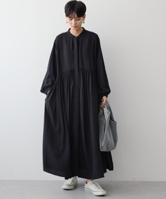 追加2》キュプラフィブリルギャザーワンピース（ワンピース）｜VERMEIL