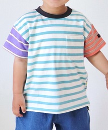 BREEZE | 【WEB限定/ジュニア対応】無地ボーダー半袖Tシャツ(Tシャツ/カットソー)