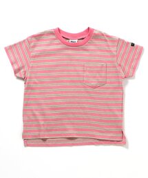 BREEZE（ブリーズ）の「【WEB限定/ジュニア対応】無地ボーダー半袖Tシャツ（Tシャツ/カットソー・キッズ）」