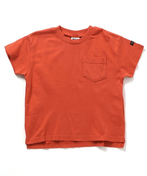 BREEZE（ブリーズ）の「【WEB限定/ジュニア対応】無地ボーダー半袖Tシャツ（Tシャツ/カットソー・キッズ・パープル/ライム/レンガ/レインボー/ピンク/グリーン/その他13/ベージュ/オレンジ/オフホワイト/その他12/ブルー/ブラック/チャコール/その他11/ミント・150/110/120/140/90/130/100）」の13枚目の写真