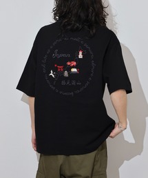 ATELANE アソート　ワンポイント刺繍 バック刺繍オーバーサイズ 半袖Tシャツ