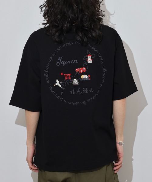 tシャツ ATELANE アソート　ワンポイント刺繍 バック刺繍オーバーサイズ 半袖Tシャツ レディース メンズ セール】ATELANE アソート ワンポイント刺繍 バック刺繍オーバー