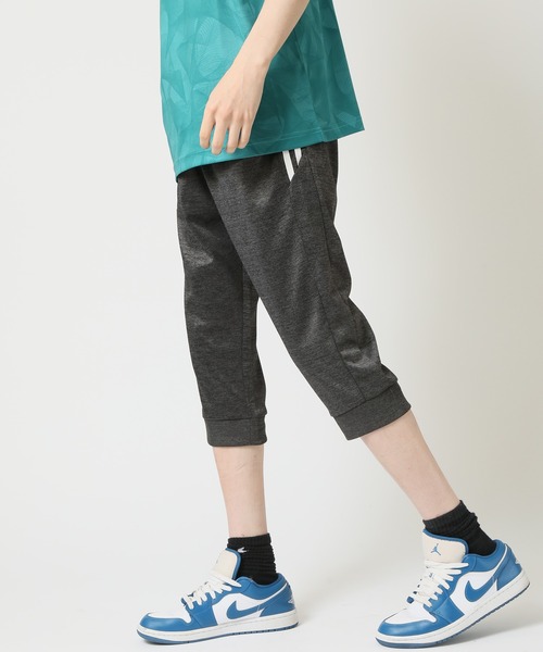 ARCADE（アーケード）の「接触冷感 ドライストレッチカチオン ライン入りクロップドジョガーパンツ 七分丈（スウェットパンツ・メンズ・チャコールグレー/ブラック×グレー/杢グレー・LL/L/M）」の14枚目の写真