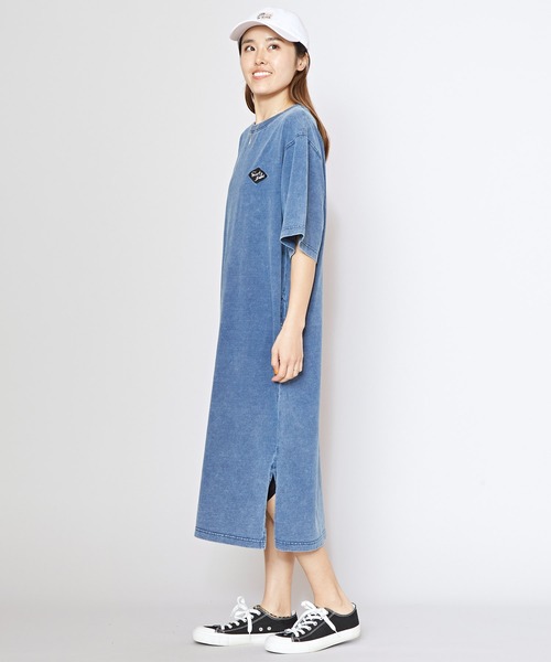 Kahiko(カヒコ)の「【Kahiko】SURF&Palms ユーイングTシャツワンピース(ワンピース・レディース・ライトブルー/グレー/ダークブルー・FREE)」の9枚目の写真