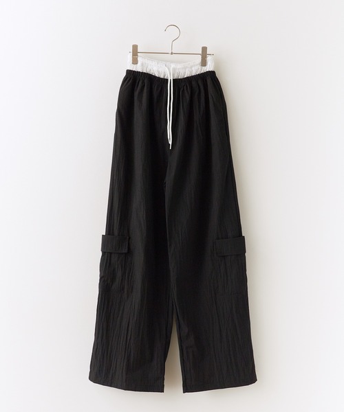 ROOPTOKYO(ループトウキョウ)の「Lace Layered Wide Cargo Pants / レースレイヤード風ワイドカーゴパンツ 秋物 秋服 2026年秋冬(その他パンツ・レディース・ネイビー/ブラック/カーキ・FREE)」の15枚目の写真