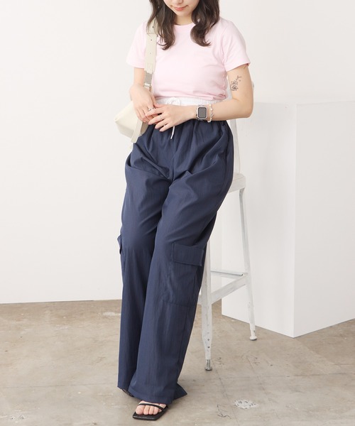 ROOPTOKYO(ループトウキョウ)の「Lace Layered Wide Cargo Pants / レースレイヤード風ワイドカーゴパンツ 秋物 秋服 2026年秋冬(その他パンツ・レディース・ネイビー/ブラック/カーキ・FREE)」の17枚目の写真