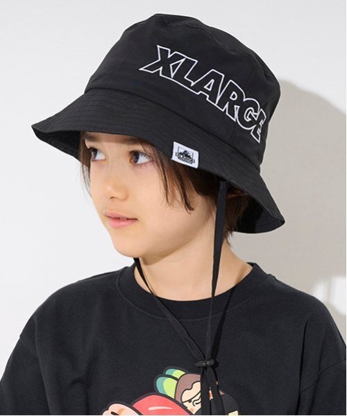 XLARGE KIDS(エクストララージキッズ)の「ロゴ刺しゅうハット(キャップ・キッズ・ホワイト/グリーン/ブラック・52-56cm/S(48-52cm))」の1枚目の写真