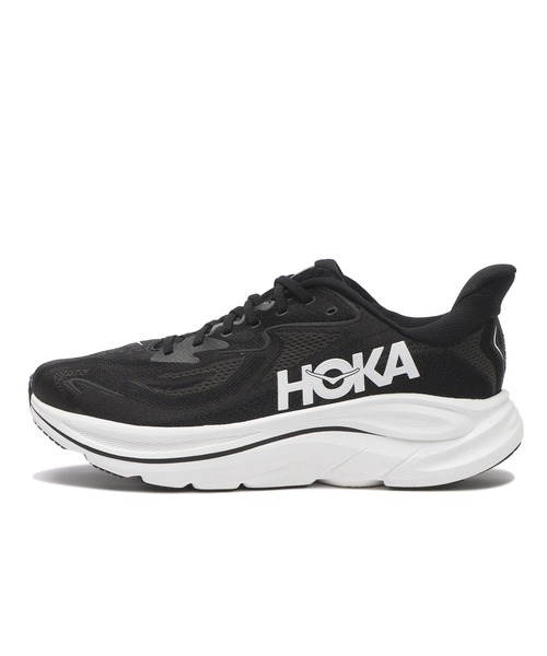 HOKA(ホカ)の「CLIFTON 10 1162030-BWHT(スニーカー・メンズ・ブラック・26.0cm/26.5cm/27.0cm/27.5cm/28.0cm/28.5cm/29.0cm/25.5cm/25.0cm/30.0cm)」の1枚目の写真