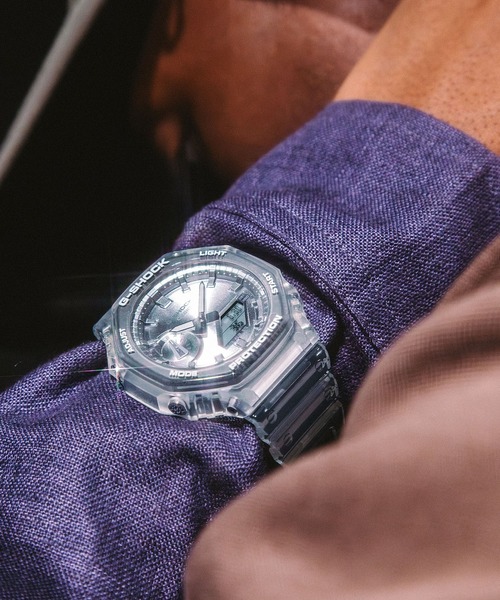 G-SHOCK(ジーショック)の「BRIGHT METALLIC DIAL SERIES / GA-2100BM-7A8JF(アナログ腕時計・メンズ・クリア・FREE)」の6枚目の写真