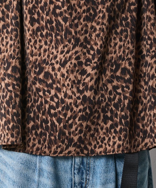 CHIC STYLE(シックスタイル)の「レオパードプリントブラウス<大きいサイズ有>シックスタイル(シャツ/ブラウス・レディース・グレー系/ブラウン系・5L/4L/3L/LL/L/M)」の19枚目の写真
