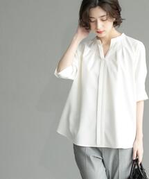 OPAQUE.CLIP | タックスキッパーブラウス【洗濯機洗い可】(シャツ/ブラウス)
