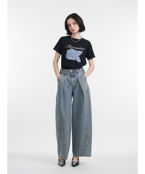 jouetie（ジュエティ）の「ローズドッキングTシャツ（Tシャツ/カットソー・レディース・レッド/オフホワイト/ブラック・MEDIUM）」の21枚目の写真