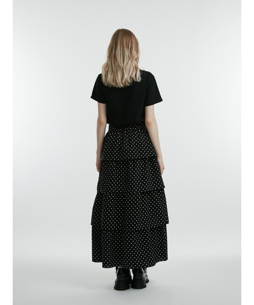 jouetie（ジュエティ）の「ローズドッキングTシャツ（Tシャツ/カットソー・レディース・レッド/オフホワイト/ブラック・MEDIUM）」の9枚目の写真