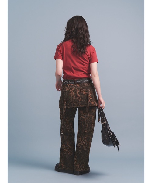 jouetie（ジュエティ）の「ローズドッキングTシャツ（Tシャツ/カットソー・レディース・レッド/オフホワイト/ブラック・MEDIUM）」の19枚目の写真