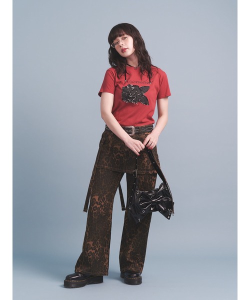 セール】ローズドッキングTシャツ（Tシャツ/カットソー