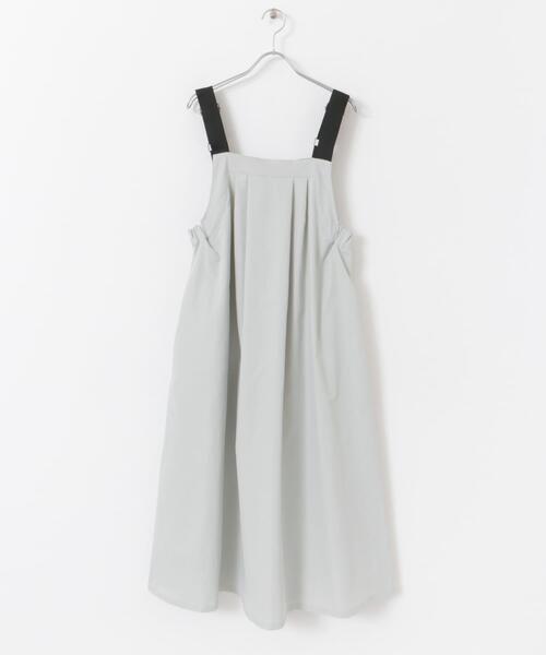 URBAN RESEARCH DOORS(アーバンリサーチドアーズ)の「『WEB/一部店舗限定カラー』『UR TECH POLIsh POLI』ワークジャンスカ(ワンピース・レディース・ライトグレー/カーキ/アイボリー/チャコールグレー・MEDIUM)」の15枚目の写真