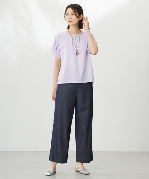 J.PRESS Ladies(J.プレス レディス)の「【洗える】4oz Light Denim ストレート パンツ(デニムパンツ・レディース・ネイビー系/スカイブルー系・XXS/S/XS)」の11枚目の写真
