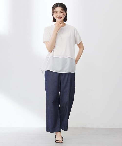 J.PRESS Ladies(J.プレス レディス)の「【洗える】4oz Light Denim ストレート パンツ(デニムパンツ・レディース・ネイビー系/スカイブルー系・XXS/S/XS)」の15枚目の写真