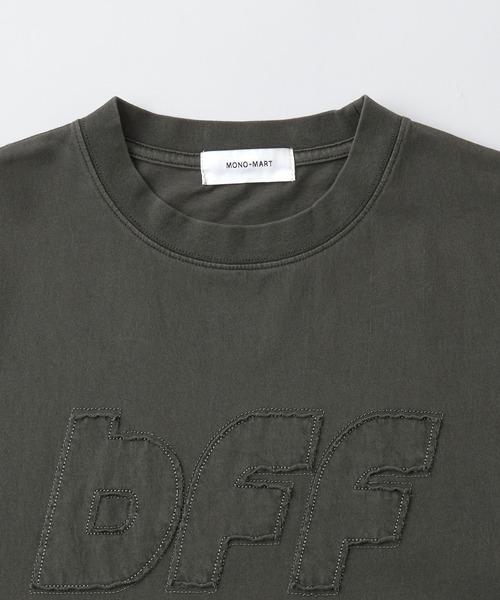 MONO-MART(モノマート)の「ヴィンテージライク ピグメント デザインロゴ刺繍オーバーサイズ半袖Tシャツ(Tシャツ/カットソー・レディース・ブラック/ブラック系/ネイビー/レッド/ブラウン・L/M)」の16枚目の写真