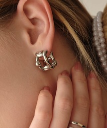 ANOH | シックチェーンフープピアス(ピアス（両耳用）)