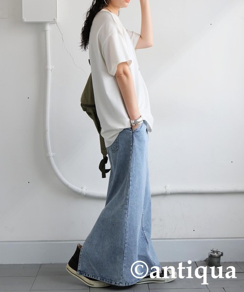 antiqua（アンティカ）の「デニムスカート（デニムスカート・レディース・ブルー系その他・P/R）」の5枚目の写真