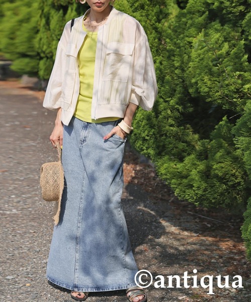 antiqua（アンティカ）の「デニムスカート（デニムスカート・レディース・ブルー系その他・P/R）」の10枚目の写真