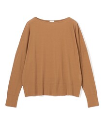 ガーゼフライス ボートネックプルオーバー