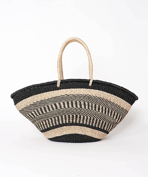 The Bagmati（ザバグマティ）の「アバカトートバッグ【バグマティ/BAGMATI】（かごバッグ・レディース・ブラック・フリー）」の14枚目の写真