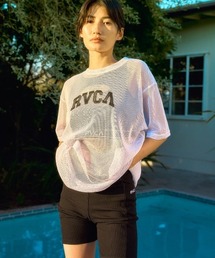 RVCA レディース ARCH RVCA MESH TEE Tシャツ 【2025年夏モデル】/ルーカロゴメッシュ半袖Tシャツ