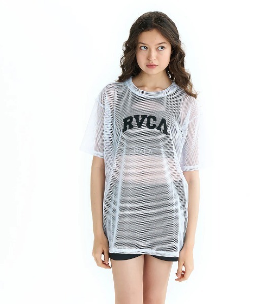 RVCA(ルーカ)の「RVCA レディース ARCH RVCA MESH TEE Tシャツ 【2025年夏モデル】/ルーカロゴメッシュ半袖Tシャツ(Tシャツ/カットソー・レディース・ホワイト/ブラック・SMALL/MEDIUM)」の12枚目の写真